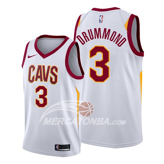 Maglia Cleveland Cavaliers Andre Drummond Association 2019-20 Bianco